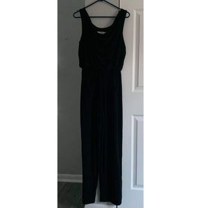 Formal black jumpsuit.